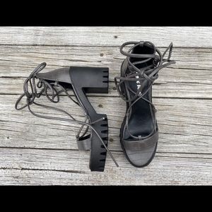 Public Desire (ASOS) Lace Up Sandals - Women’s 7